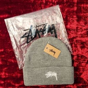NWT Stussy Cuffed Beanie Grey